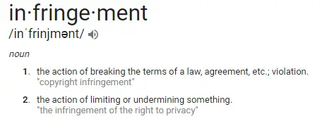 vendor infringement