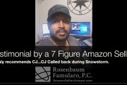testimonial - CJ Available to Help Amazon Sellers 7 Days a Week