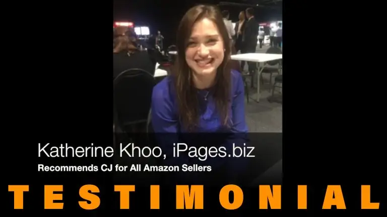 Vendor Katherine Khoo (iPages.biz) recommends CJ for all Amazon sellers