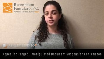 Appealing Forged Manipulated Document Suspensions on Amazon