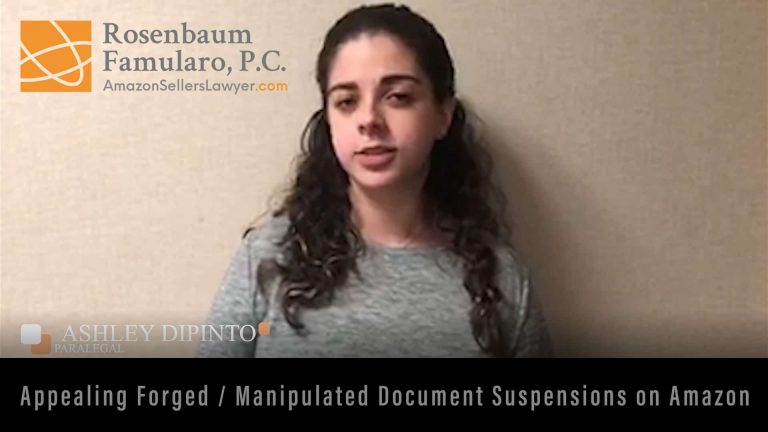 Appealing Forged Manipulated Document Suspensions on Amazon