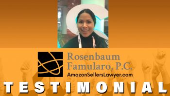 ASD market week testimonial for Amazon lawyer CJ Rosenbaum