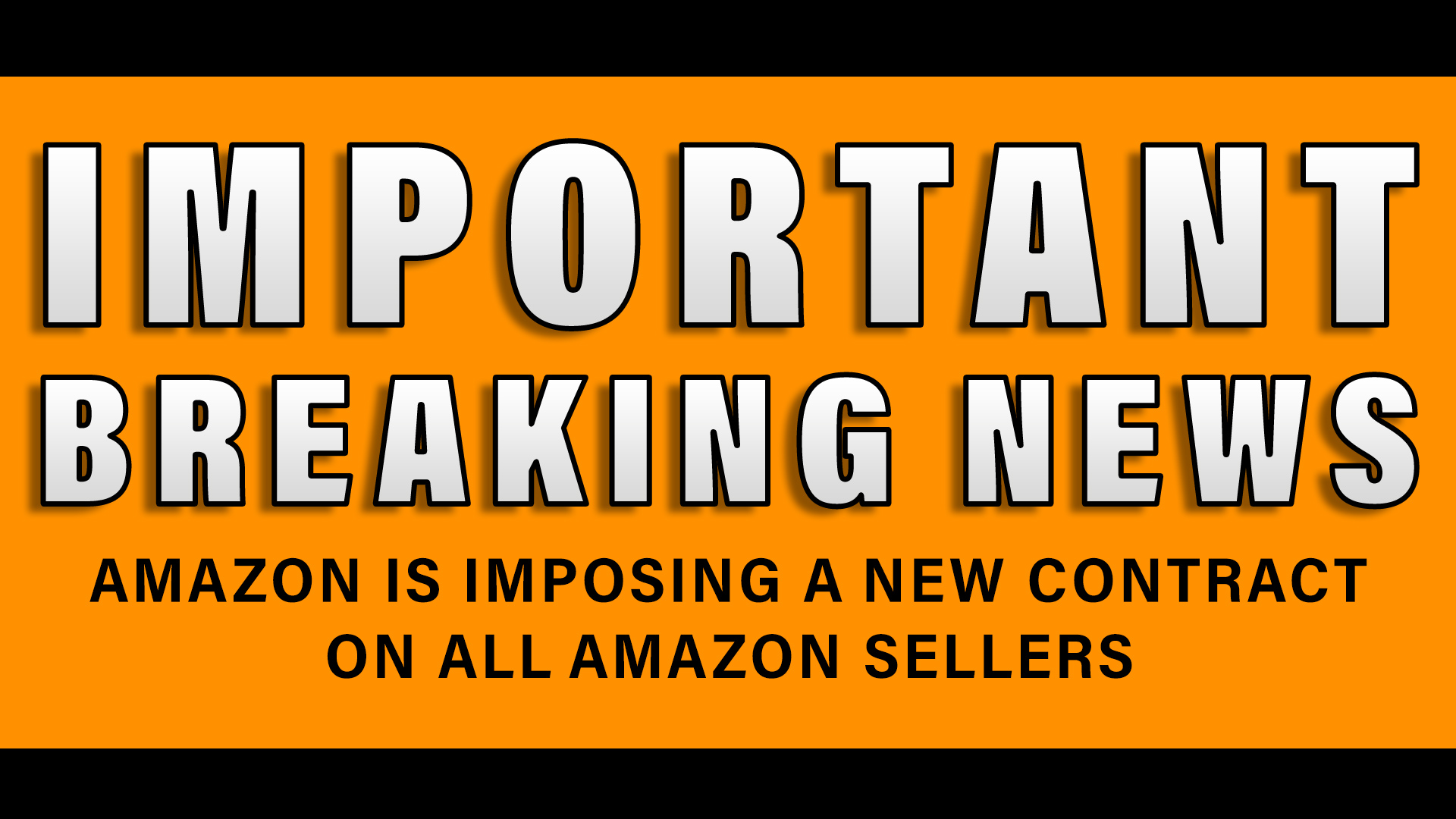 Amazon is imposing a new contract on ALL Amazon Sellers