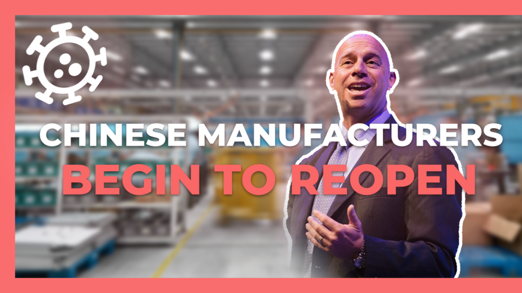 Chinese manufacturers reopen
