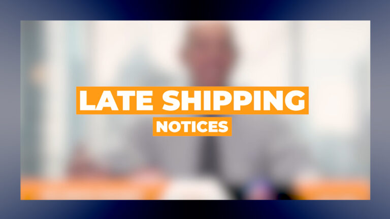 late shipping suspensions