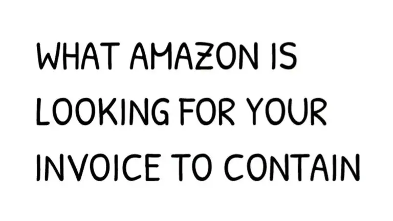 What Amazon is Looking for Invoices to Contain