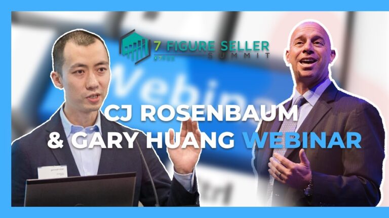 10 Tips from Amazon Thought Leaders at the 7 Figure Seller Summit with CJ Rosenbaum & Gary Huang, owner of 80/20 Sourcing