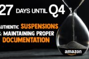 27 Days till Q4 - Having Proper DOCUMENTATION for INAUTHENTIC SUSPENSIONS