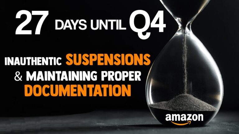 27 Days till Q4 - Having Proper DOCUMENTATION for INAUTHENTIC SUSPENSIONS