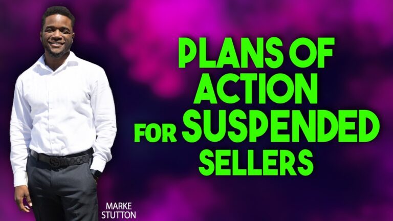 plan of action for suspended sellers