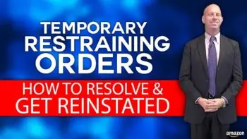 temporary restraining orders how to resolve