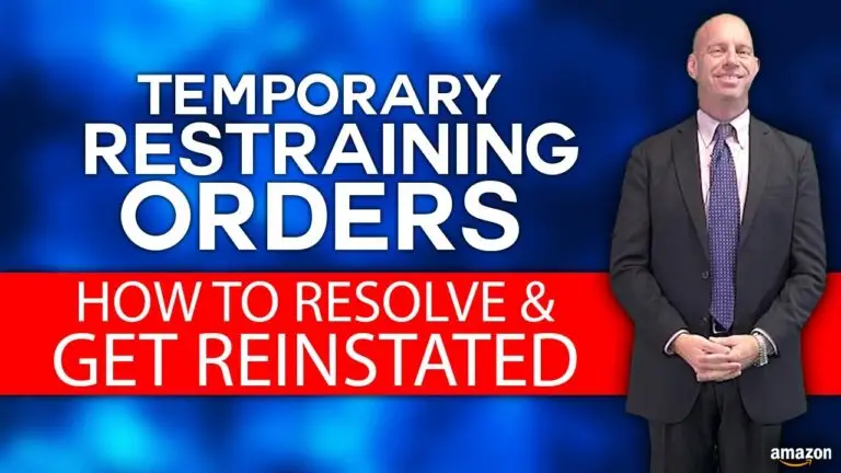 temporary restraining orders how to resolve