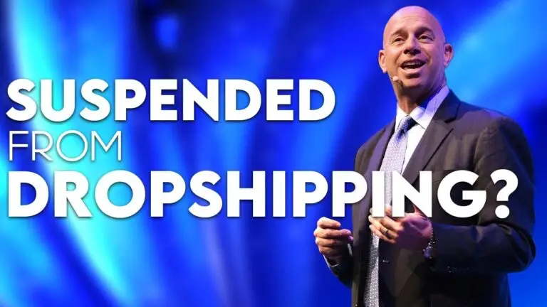 suspended from dropshipping