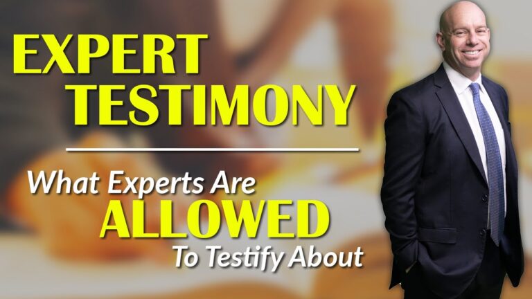 Hiring Expert Witnesses for Testimonies & What Information They Can Provide