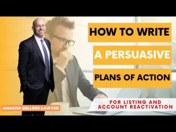 HOW TO WRITE A PERSUASIVE PLANS OF ACTION FOR AMZ REACTIVATION