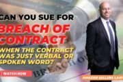 sue for breach of contract