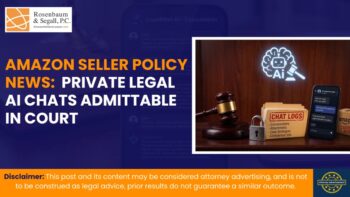 Amazon seller reviewing legal risks of private AI chats being used in court