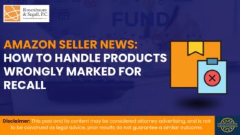 Amazon seller handling products incorrectly marked for recall