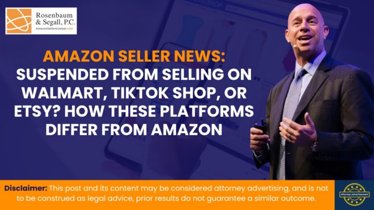 Marketplace seller suspended from Walmart, TikTok Shop, Etsy, and Amazon