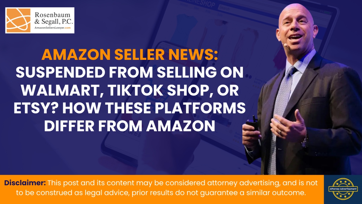 Marketplace seller suspended from Walmart, TikTok Shop, Etsy, and Amazon