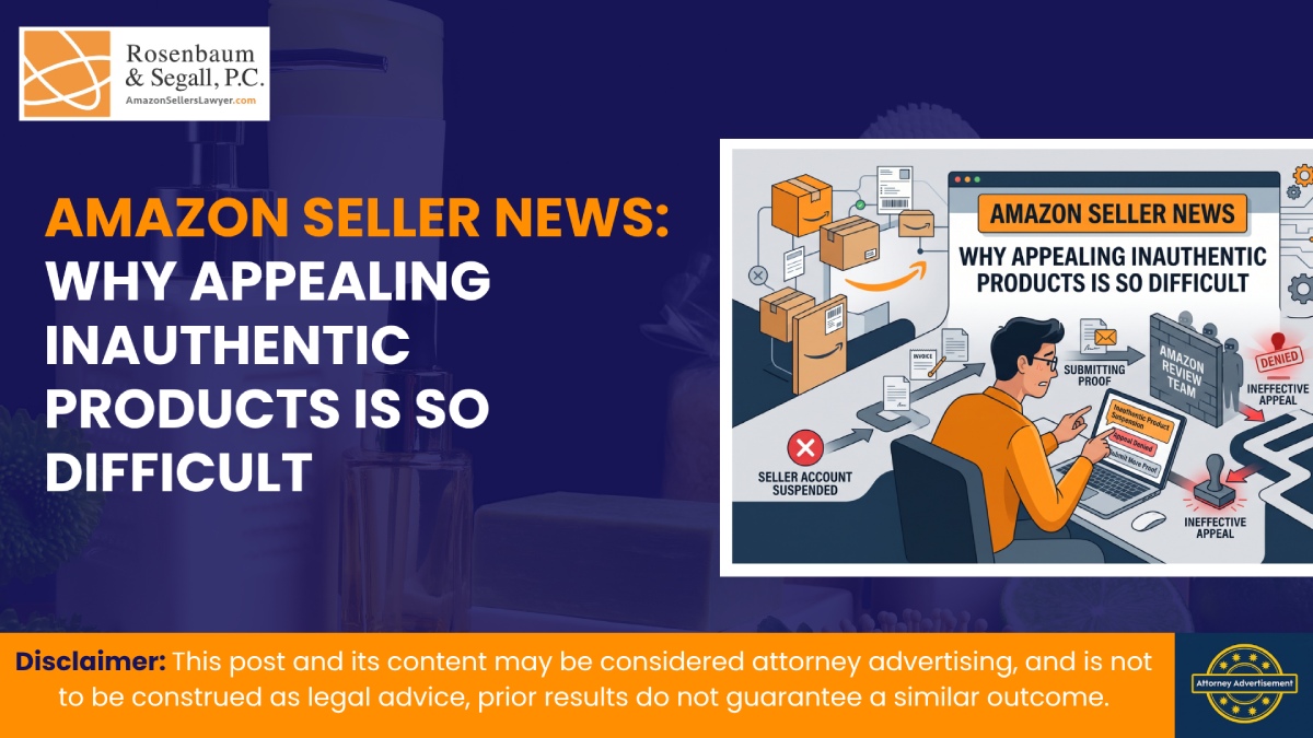 Amazon seller researching inauthentic product suspension appeal process and POA requirements