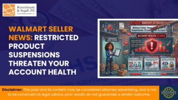 Walmart seller account suspended for restricted product violation with appeal process overview